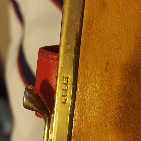 Gorgeous Gucci wallet red horseshoe, vintage mid 80's ♥ - Picture 6 of 14